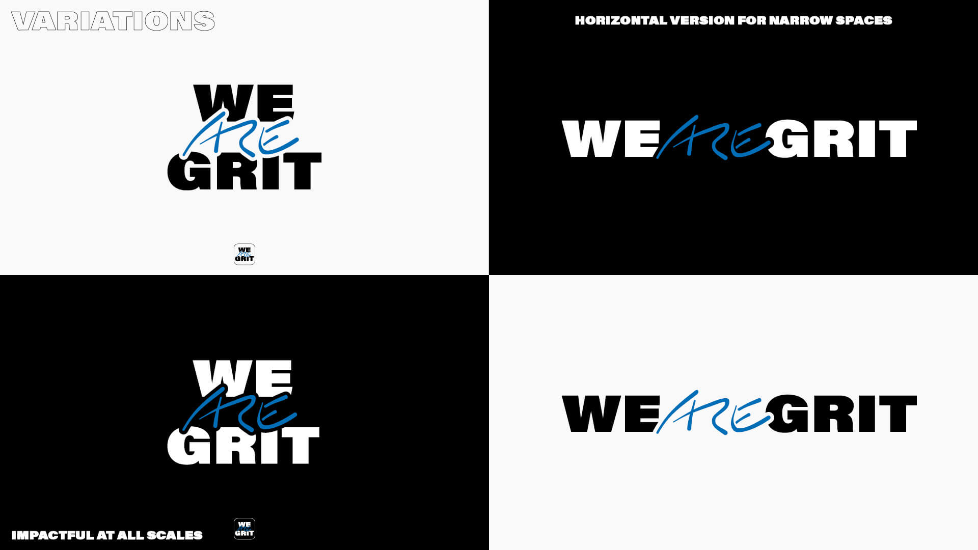 We ARE Grit – Logo Variations