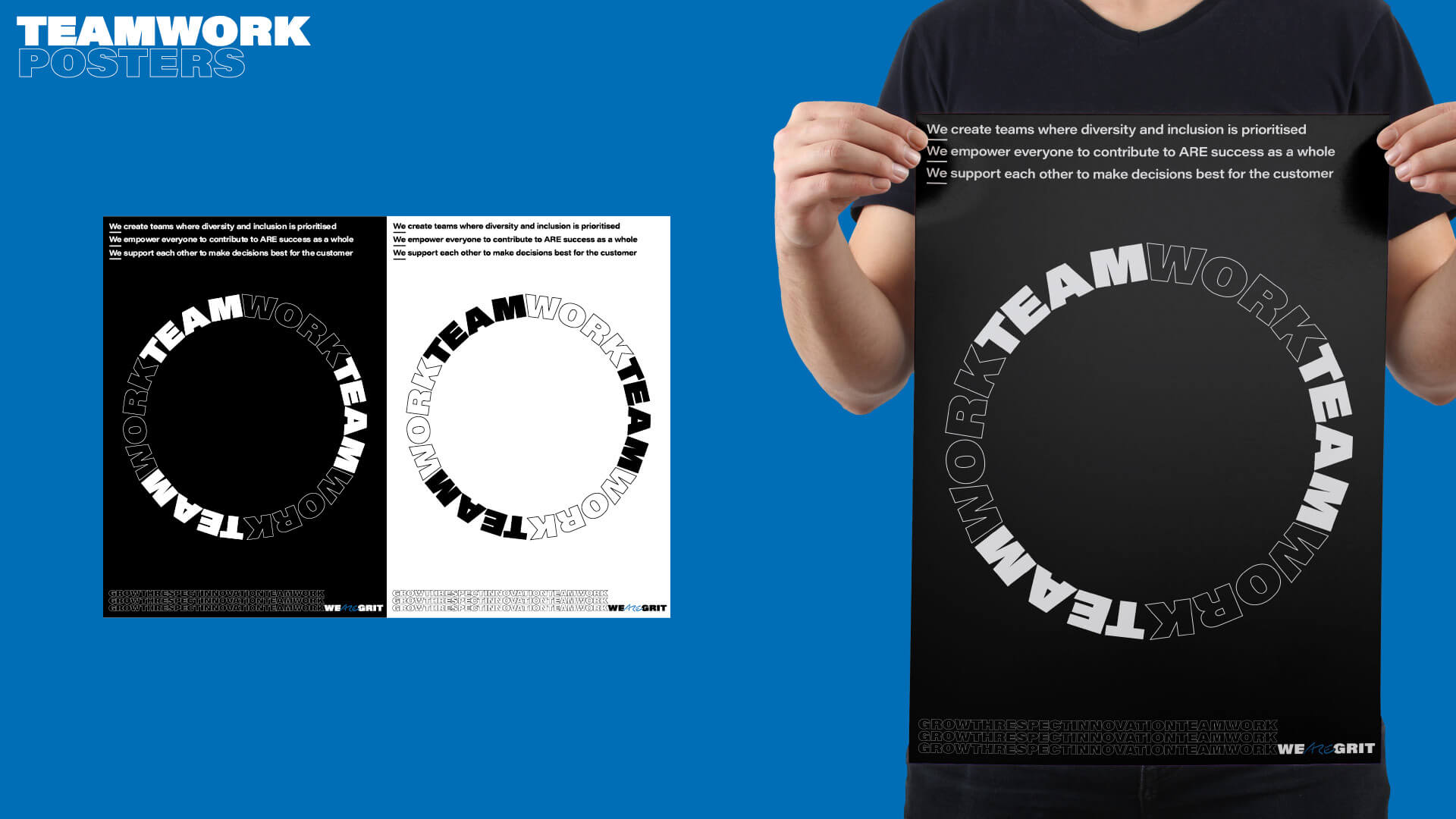 We ARE Grit – Teamwork Poster
