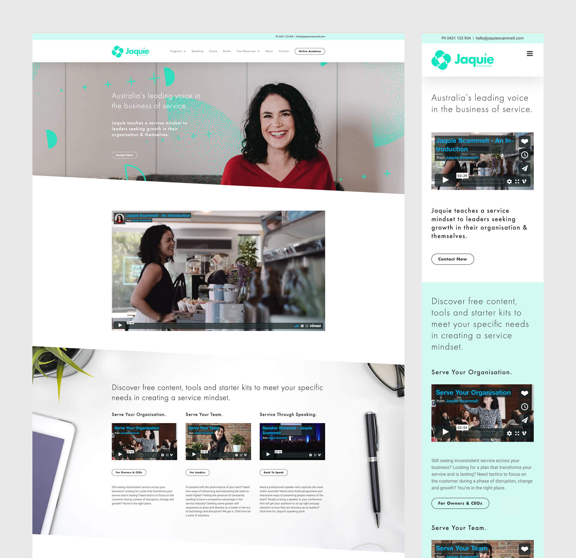Jaquie Scammell Website 5 Home